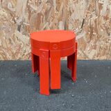 Pair of orange bedside tables