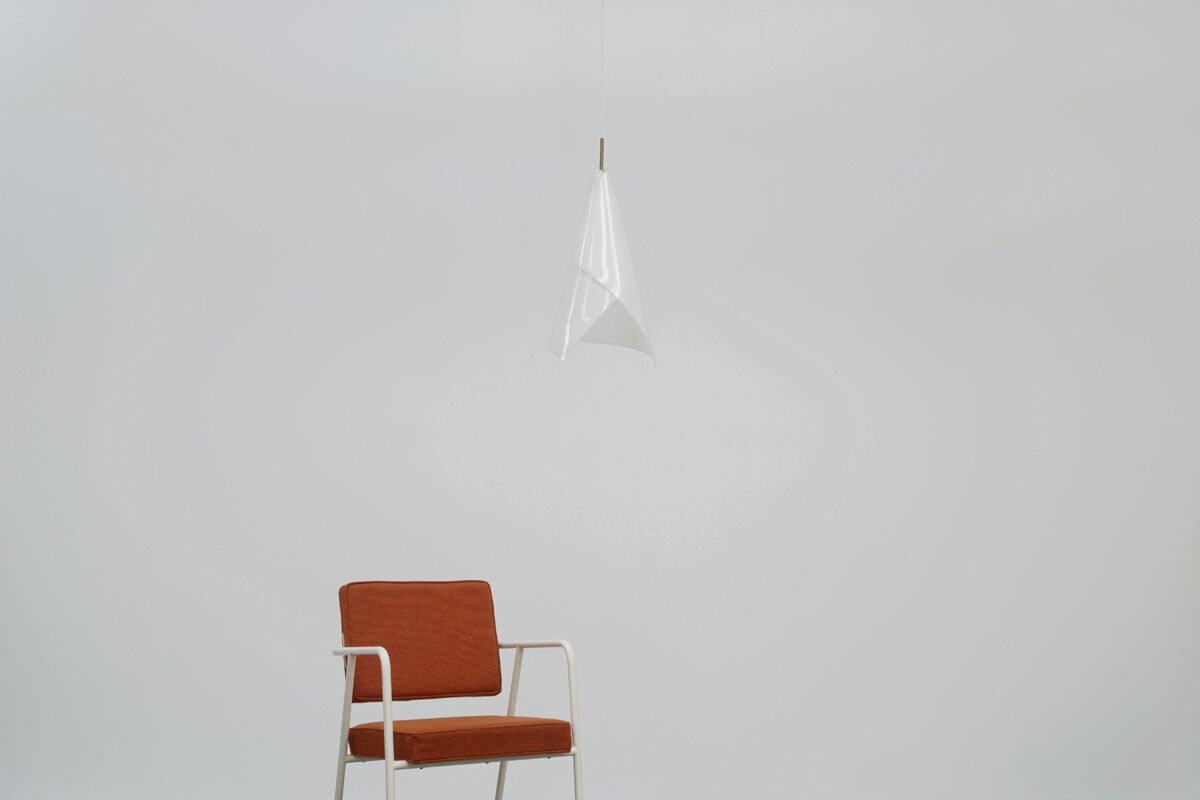 Suspension scandinave en plexiglass années 1960