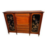 Mahogany sideboard from maison hirch paris bar bookcase