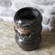 Enamelled stoneware vase