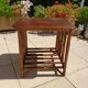 Table basse ou bout de canapé en rotin des années 70