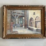Old watercolor Cordes, Tarn