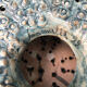 Vintage ceramic forming urchin - signed