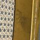 Spencer family gilded wooden bergère bench chair