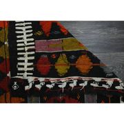 1970s Vintage Turkish Oushak Handmade Wool Cotton Brown Runner Rug 95x367