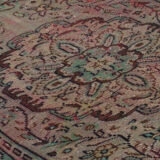 Anatolian handmade vintage rug 265 cm x 170 cm