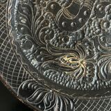 Korond ceramic dish with bird decoration