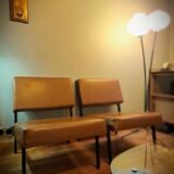 Trio de chauffeuses modulables dlg P.Guariche 1960's