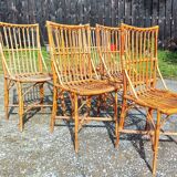 6 rattan chairs