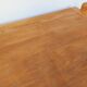 Large vintage brutalist rectangular table made of solid oak wood.