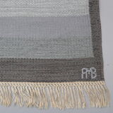 Tapis en laine par Anne-Marie Boberg Suède 1960's 244x164cm