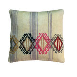 Vintage turkish kilim cushion cover, 40 x 40 cm