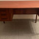 Vintage Danish teak desk by Gunnar Nielsen Tibergaard, 1960