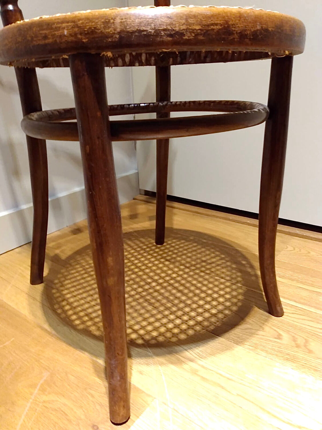 4 bentwood and webbing Dining Chairs by Jacob and Josef Kohn
