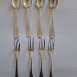 Set of 4 forks and 4 soup spoons