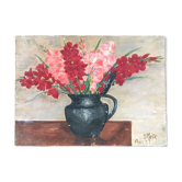 Table bouquet of gladioli
