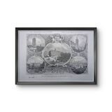 The main cities of the North, vintage engraving, printed in 1883.