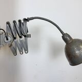 Grey Industrial Scissor Wall Lamp from Elektroinstala, 1960s