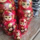 Ensemble de cinq poupées russes ou Matriochka