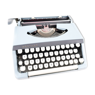 Typewriter brother blue aqua vintage