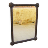 Old mirror "Tramp art"