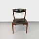 Vintage Scandinavian teak and leatherette chair from the 50s and 60s