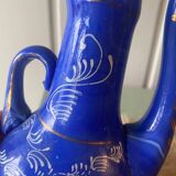 Aiguiere opaline bleu Turquie XIXEME