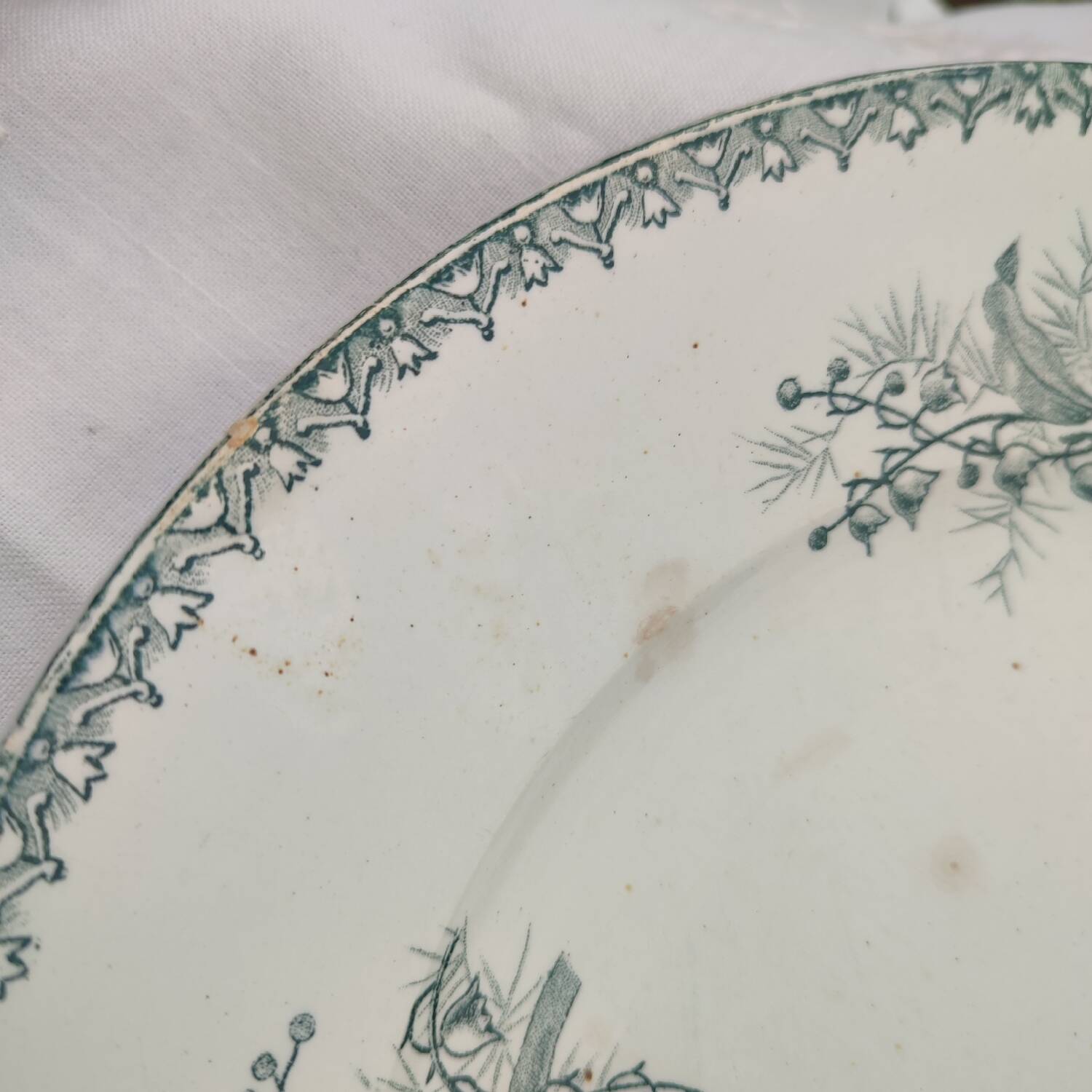 Plat terre de fer Ste Amandinoise modèle Muguet