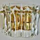 Venini wall lamp in crystal glass, Italy 1960