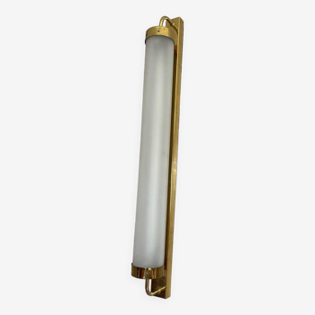 Brass and glass wall lamp