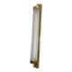 Brass and glass wall lamp