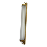 Brass and glass wall lamp
