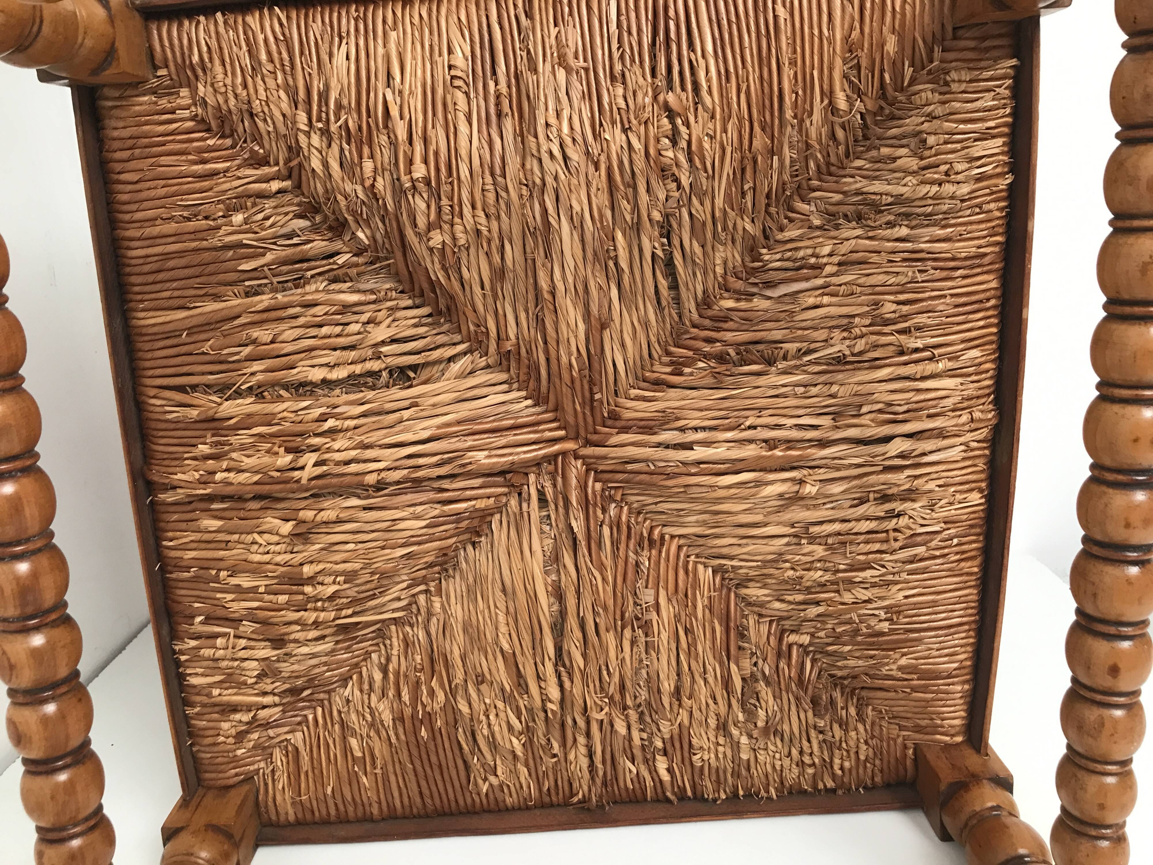 A wooden corner chair turned 1920s