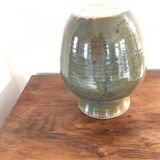 Vintage vase in enamelled ceramic