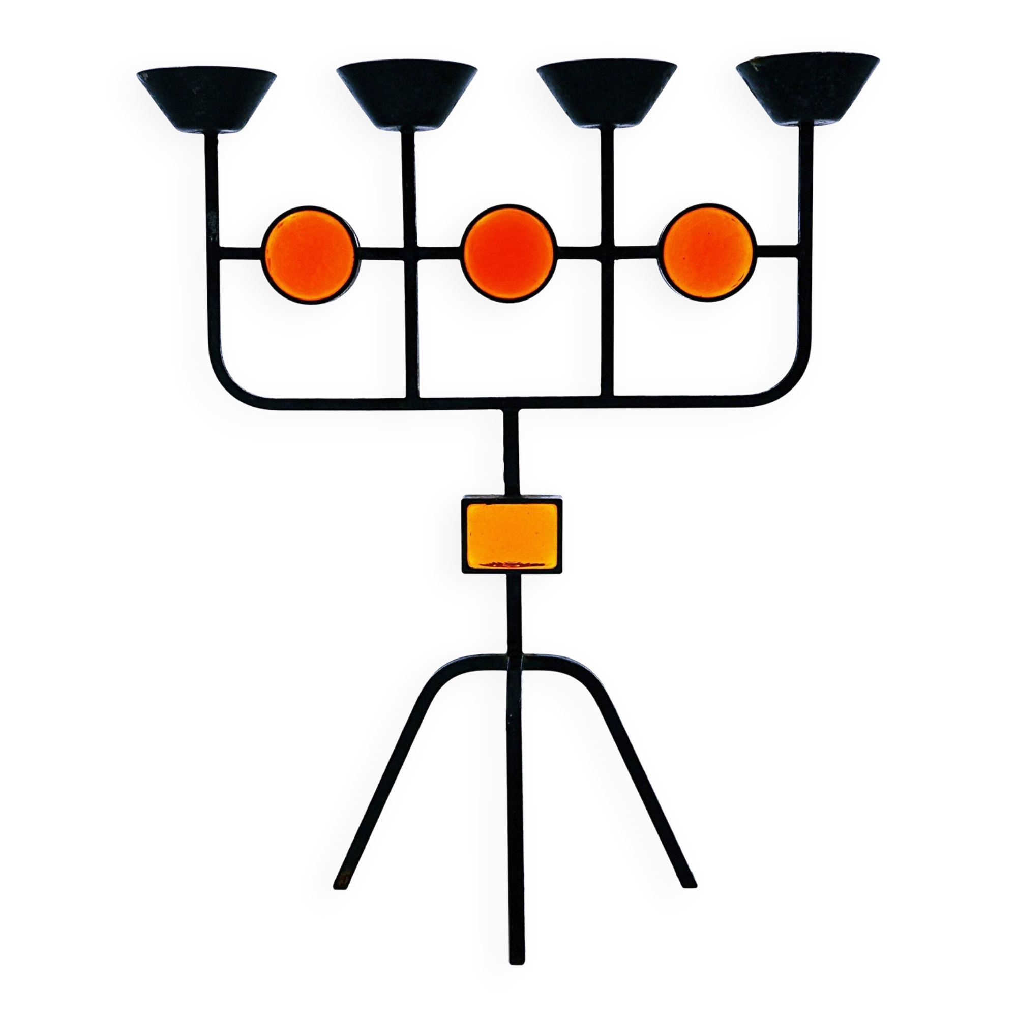 Swedish candlestick by Erik Hoglund and Hubbard Ander, 1960s