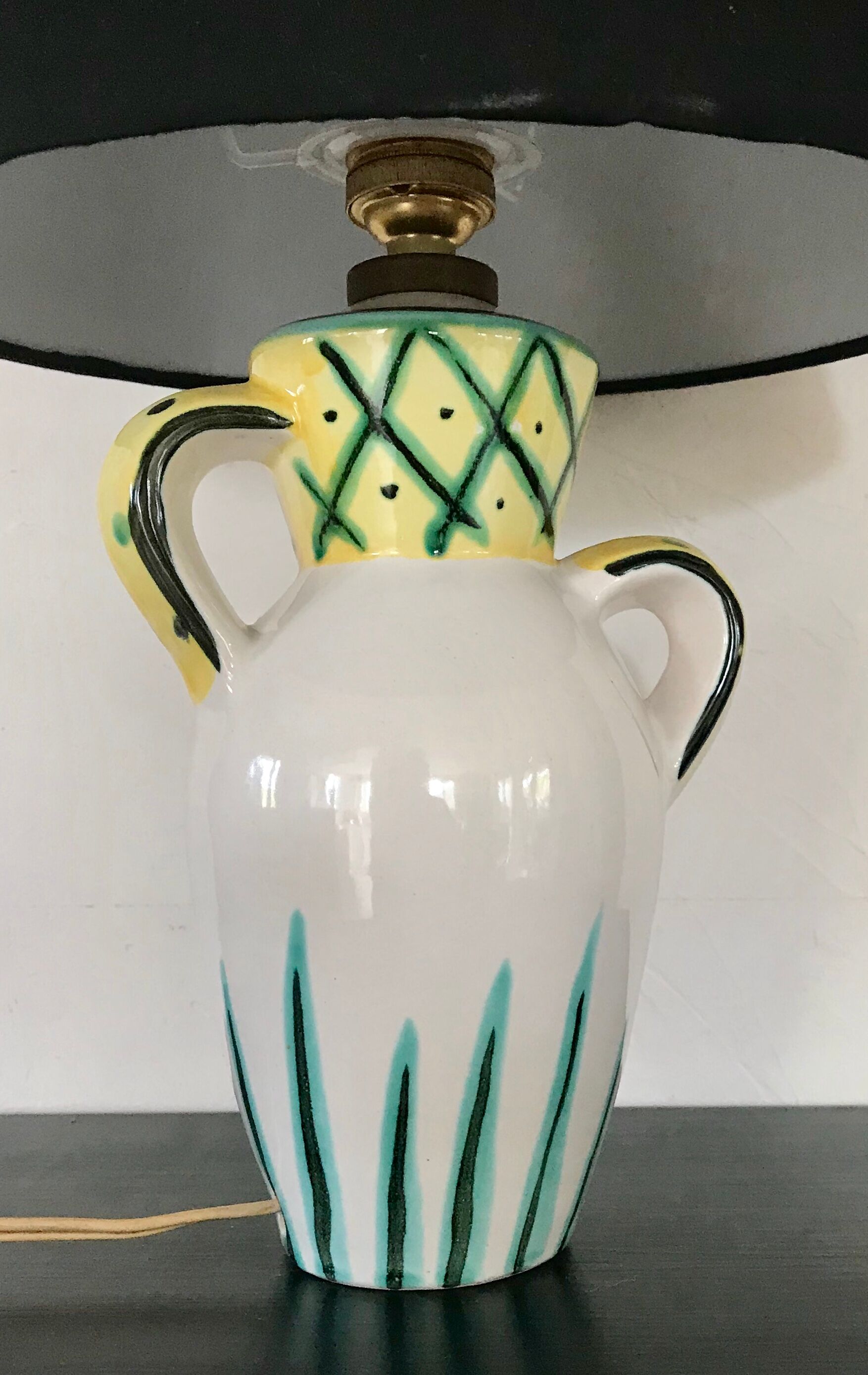 Ceramic lamp design circa 1950