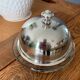 Saint Hilaire - butter dish under silver metal bell or caviar dish.