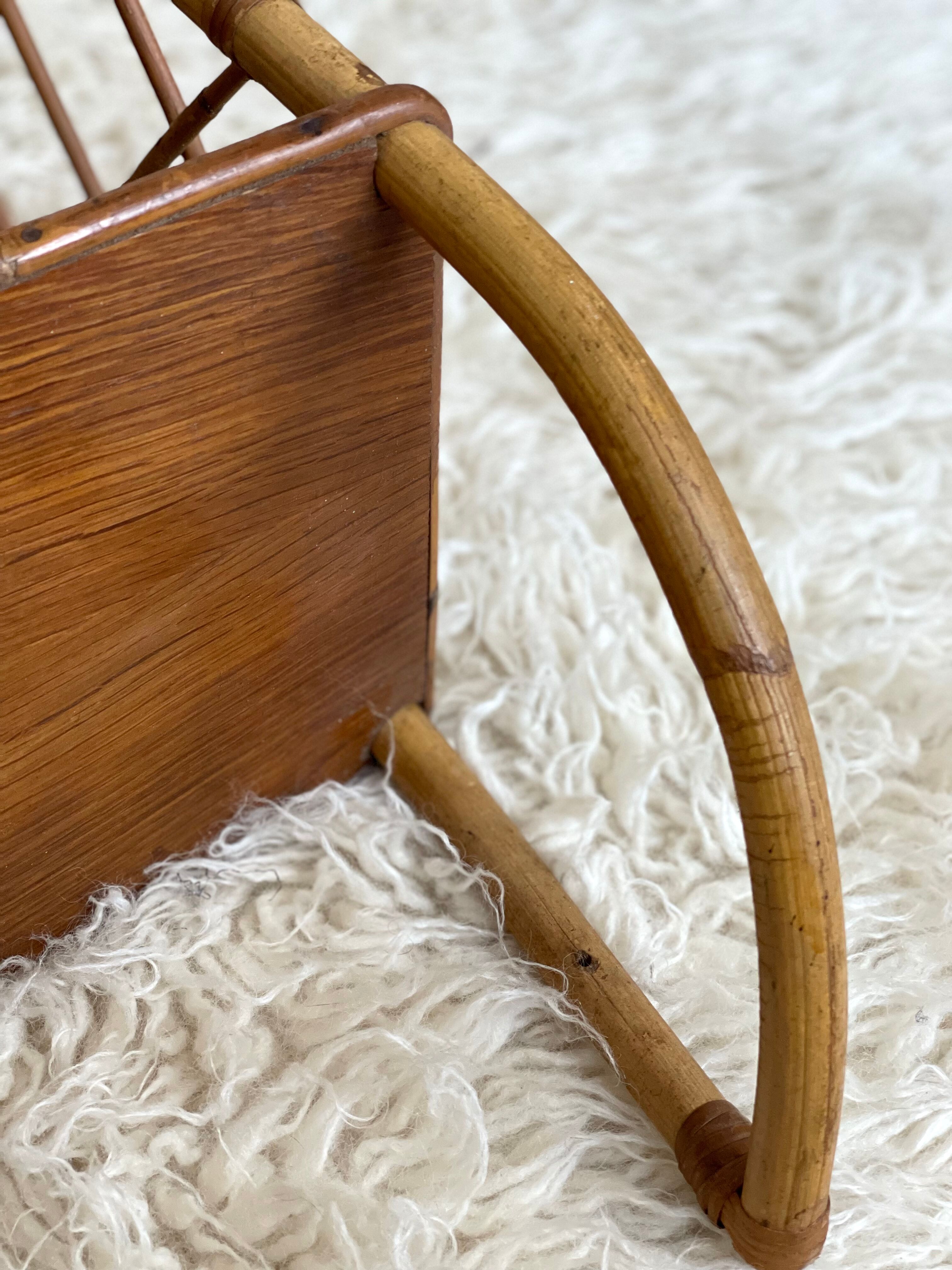 Rattan wall shelf 1960