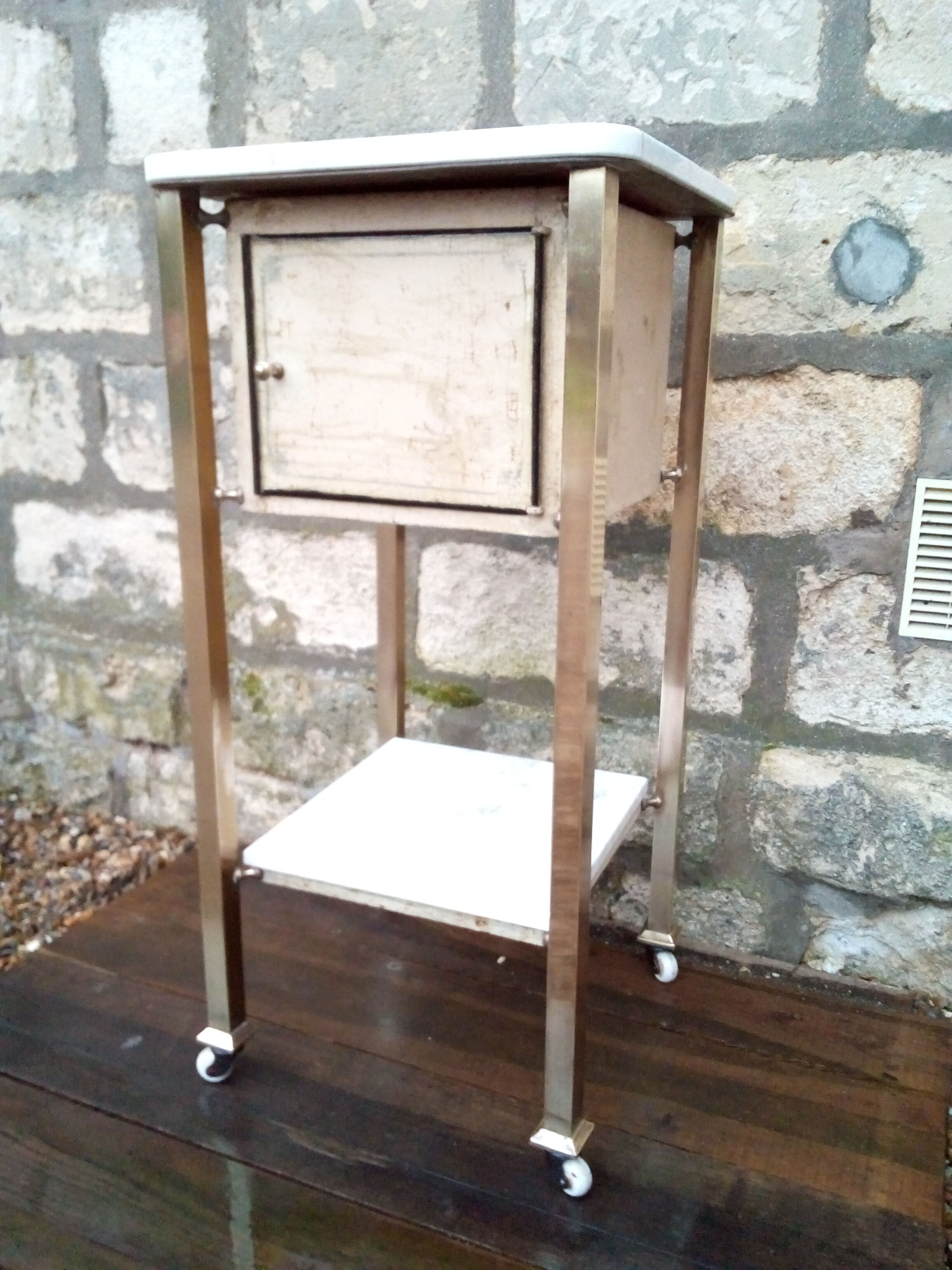 Table brass and marble, 30 years