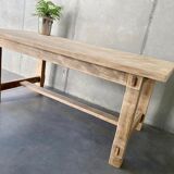 Stripped farmhouse table extensions to 255 cm