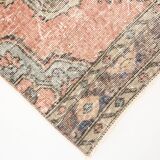 3x13 Pale Red Vintage Runner Rug, 85x388Cm