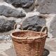 Small wicker basket with handles