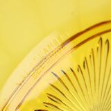 Val Saint Lambert Fruit bowl Amber Luxval Art Deco 1935