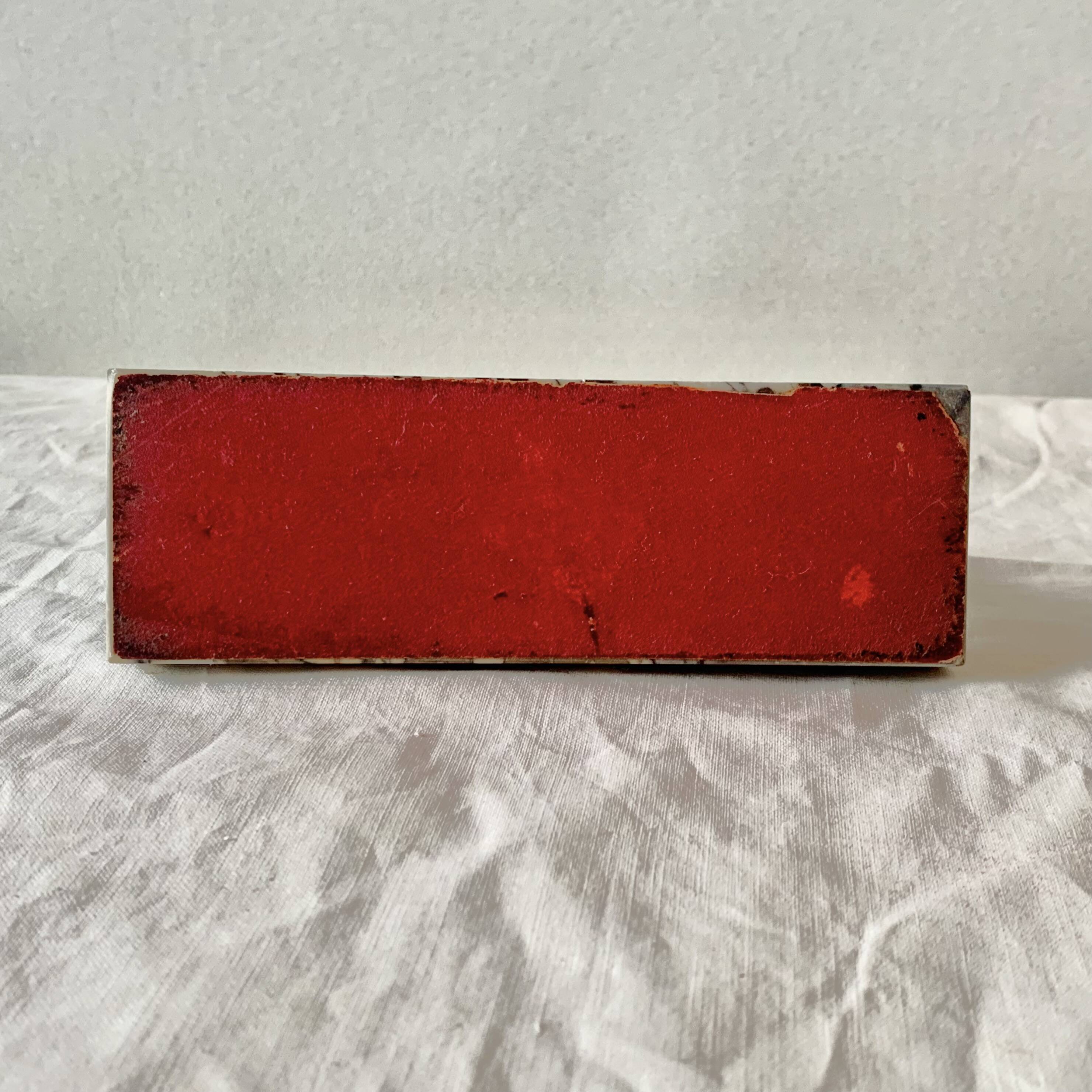 Art Deco photographic frame in marble and glass