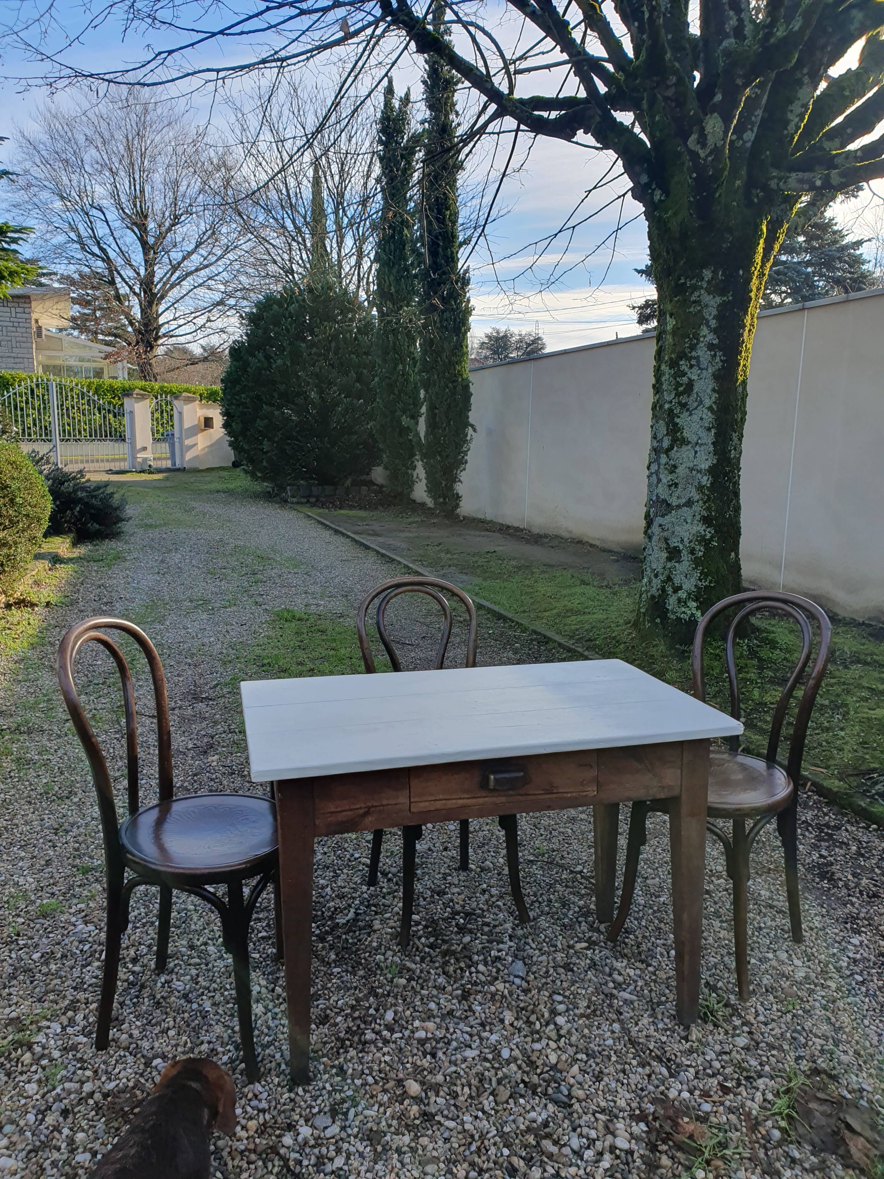 3 chaises de bistrot Fischel bois courbé