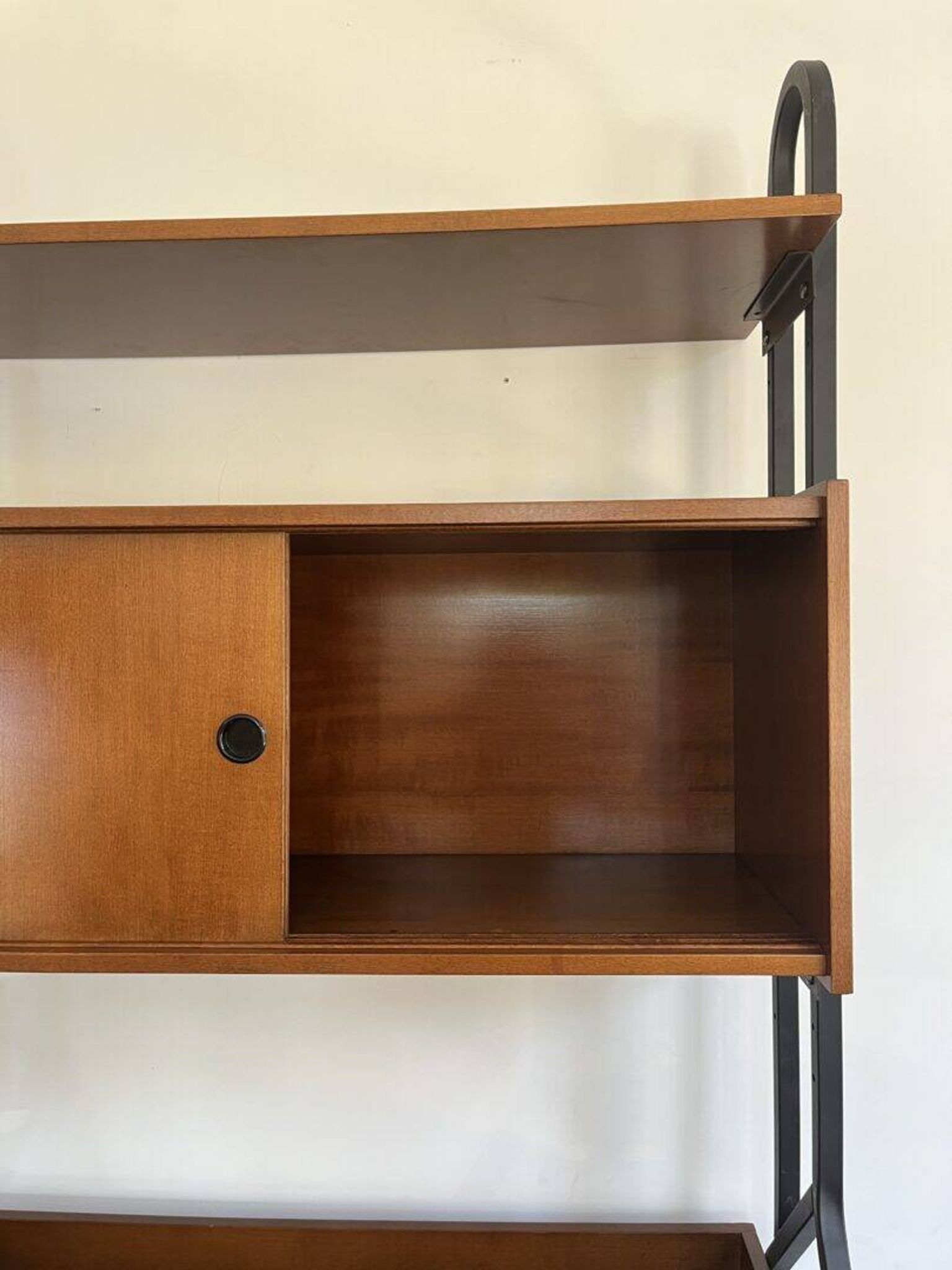 Freestanding wall unit with desk