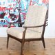 Fauteuil relax vintage en bois de style scandinave, 1950