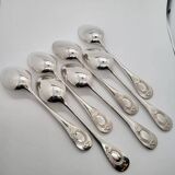 7 Alfenide Silver Metal Table Spoons
