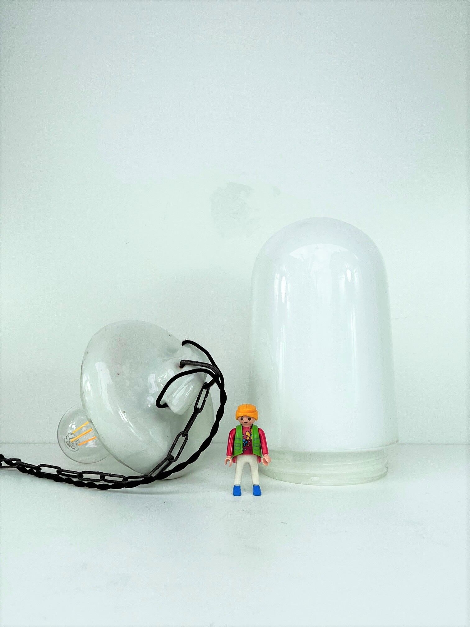 Opaline hanging height 31 cm diameter 14 cm general electric