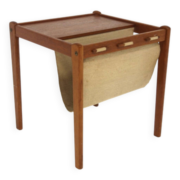 Porte-revues scandinave en teck, S.P Jensen, BRDR Furbo, Suède, 1960